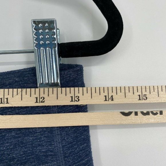 Athleta Low Rise Athletic Leggings Size XS Tall Compressive Workout Heather Blue - Picture 8 of 10